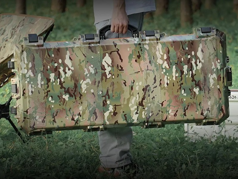 Voděodolný kufr na zbraně STORM s PNP pěnou 93 cm - šedý [Imperator Tactical]