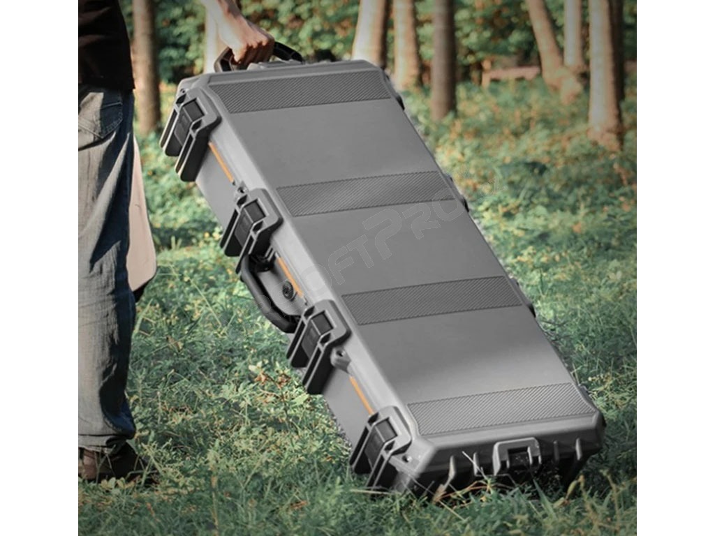 Voděodolný kufr na zbraně STORM s PNP pěnou 93 cm - šedý [Imperator Tactical]