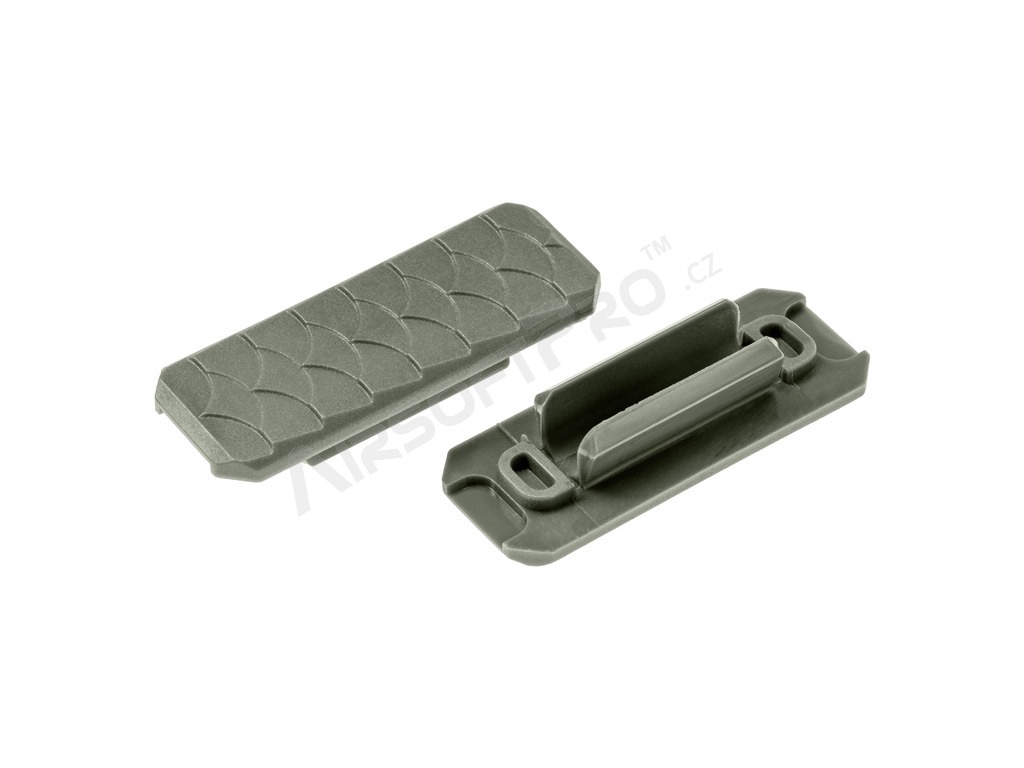 Cache-rails M-LOK en nylon Type 3 (8 pcs) - gris [JJ Airsoft]