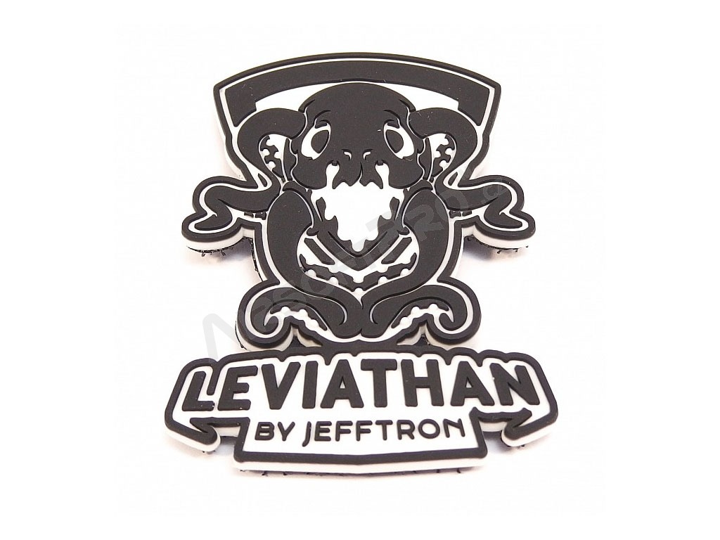 PVC 3D nášivka Leviathan - černobílá [JeffTron]