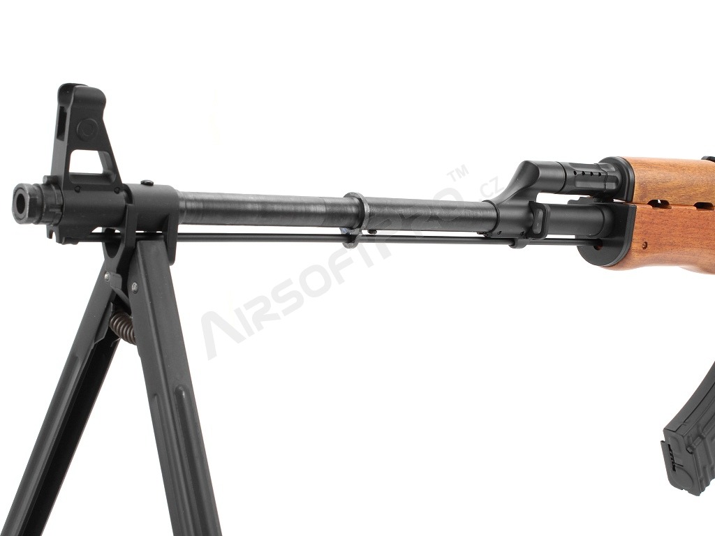 Airsoft machine gun RPK-1101 - full metal, real wood, EBB [JG]
