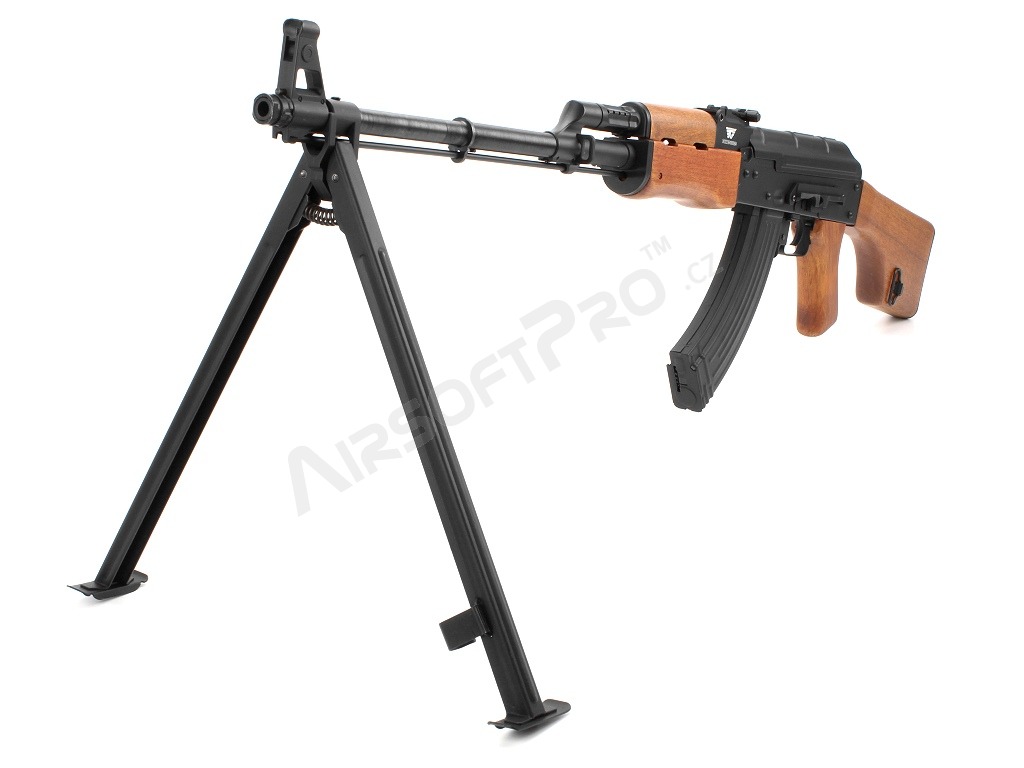 Airsoft machine gun RPK-1101 - full metal, real wood, EBB [JG]