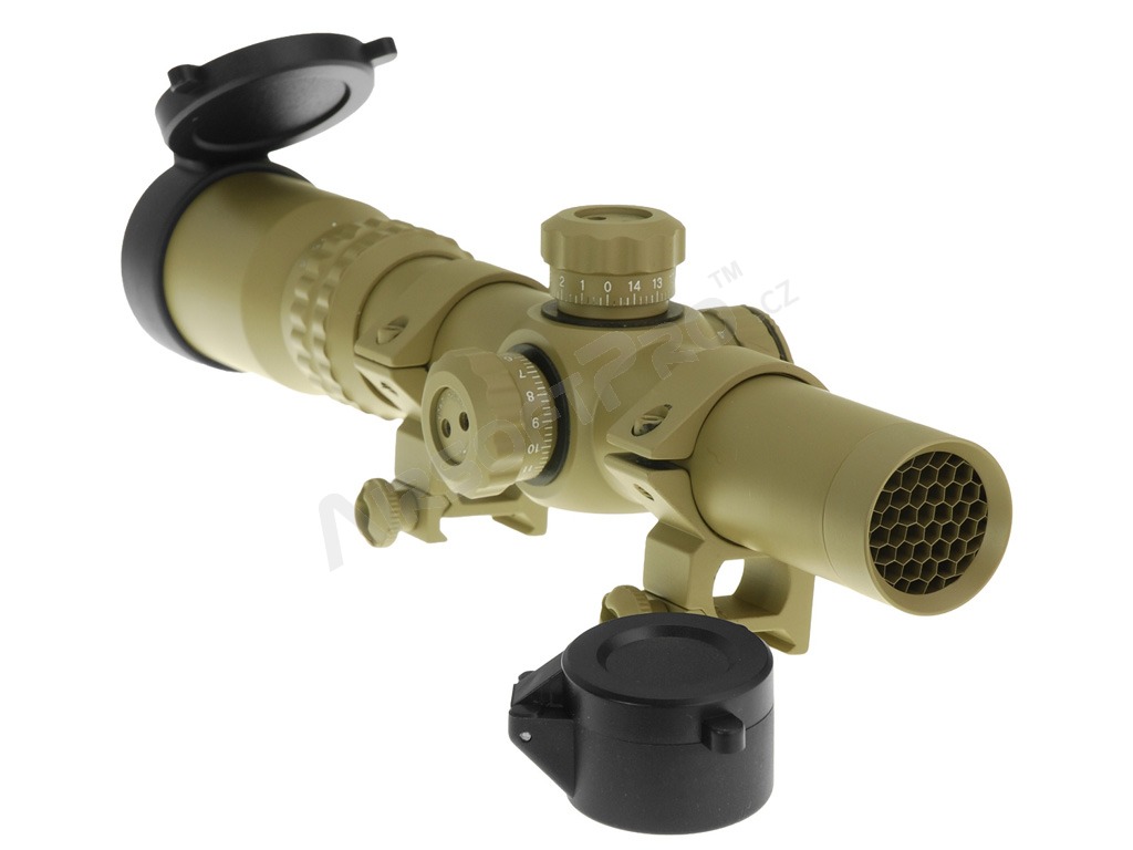 Kill Flash for riflescopes with lens diameter 24mm (tube 30mm) - TAN [JJ Airsoft]