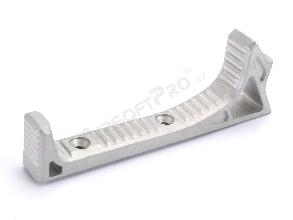 CNC hliníková rukojeť pro KeyMod předpažbí - stříbrná [JJ Airsoft]