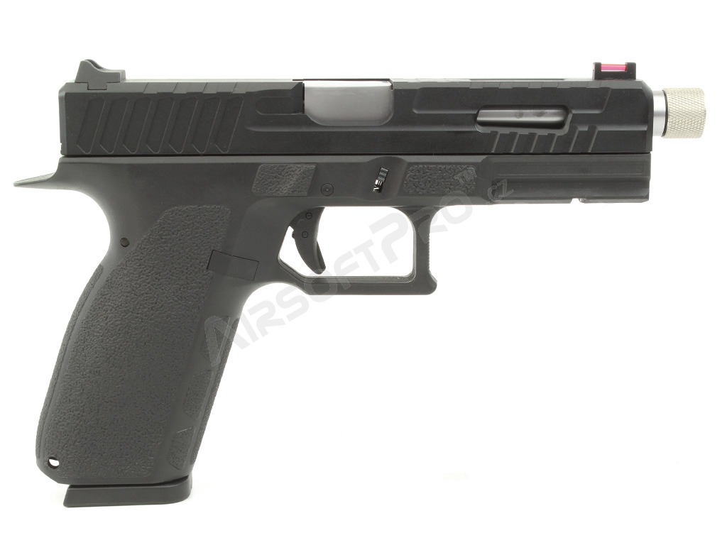 Airsoftová pistole KP-13F, hlaveň se závitem, blowback s dávkou (CO2) - černá [KJ Works]