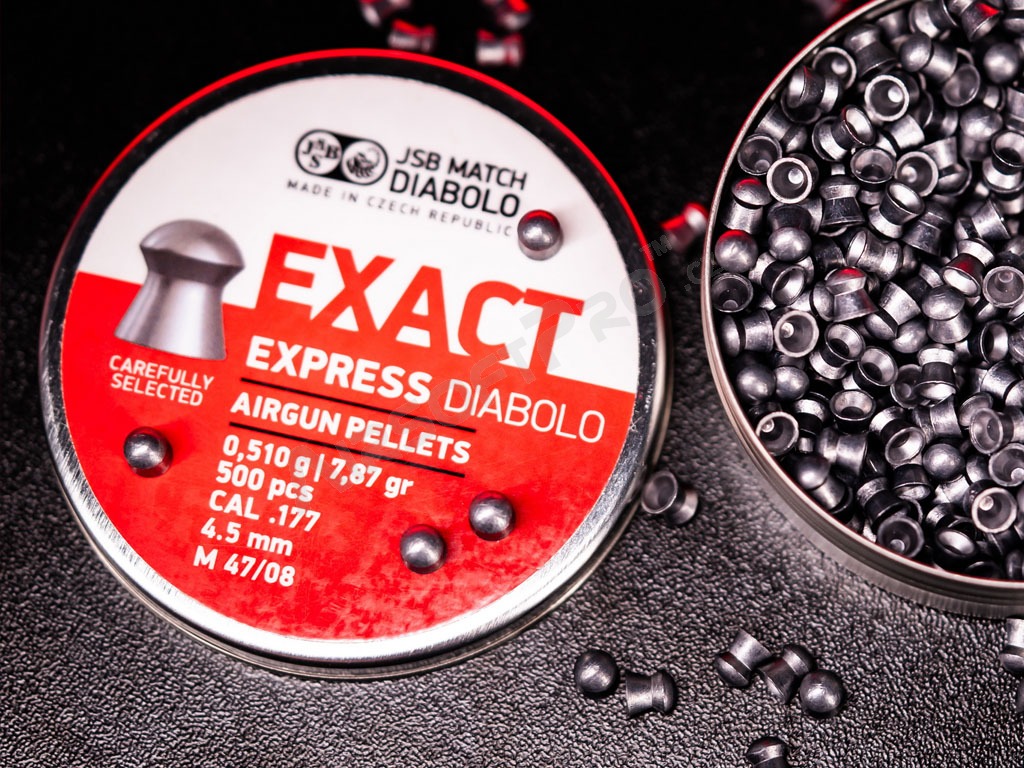 Diabolky EXACT Express 4,52mm (cal .177) / 0,510g - 500ks [JSB Match Diabolo]