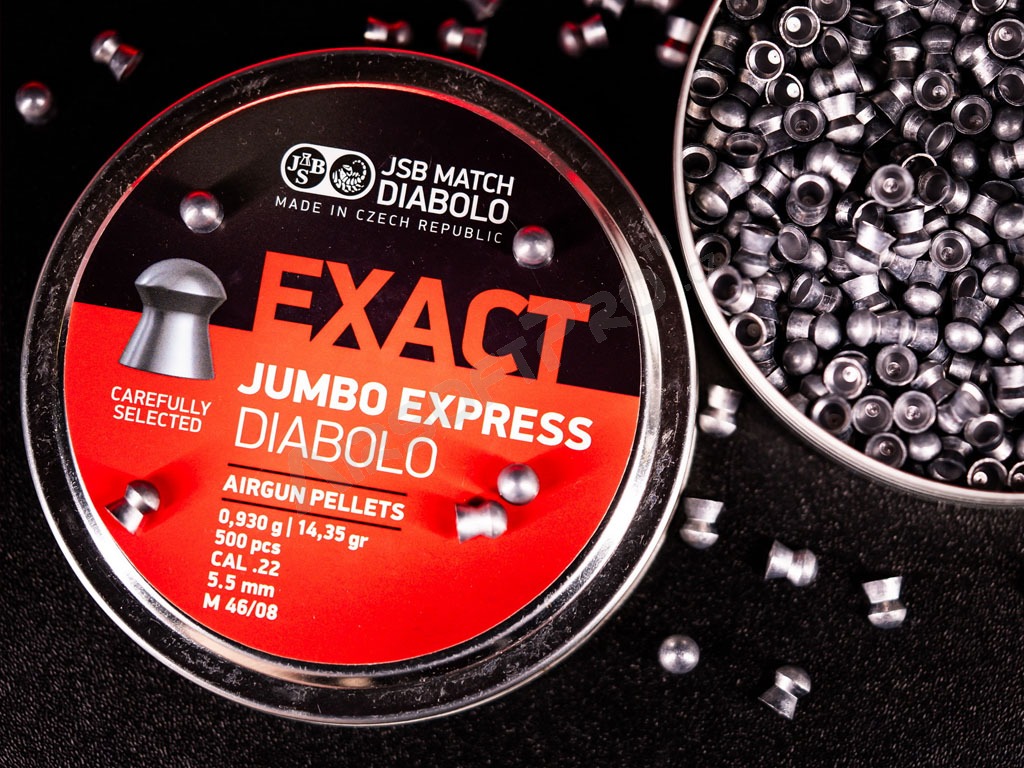Diabolky EXACT Jumbo Express 5,52mm (cal .22) / 0,930g - 250ks [JSB Match Diabolo]