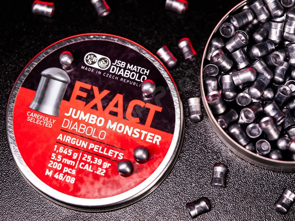Diabolky EXACT Jumbo Monster 5,52mm (cal .22) / 1,645g - 200ks [JSB Match Diabolo]