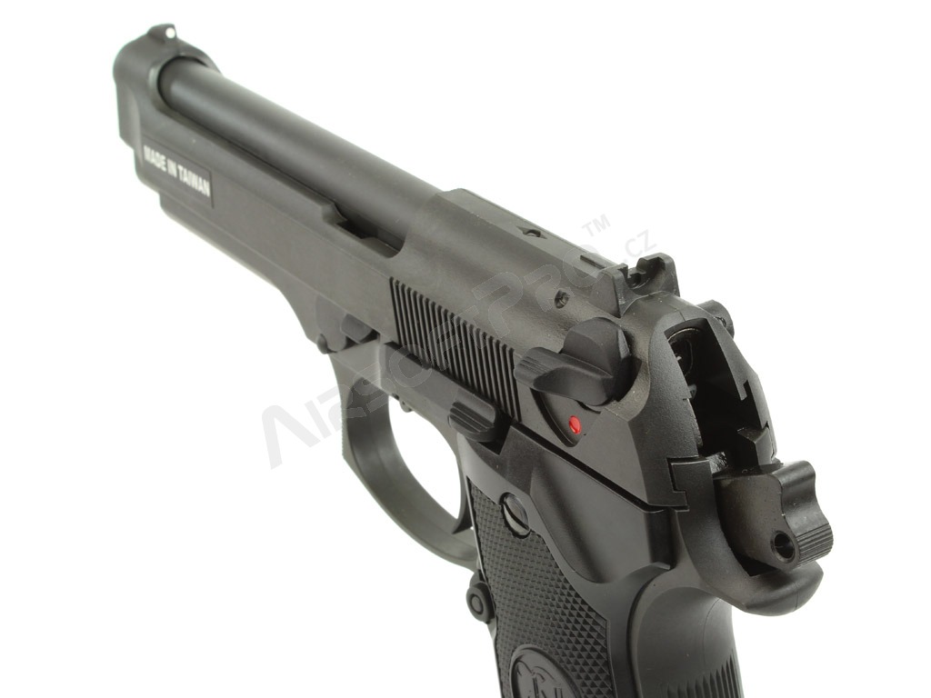 Pistolet airsoft M9 HW, blowback à gaz - noir [KJ Works]