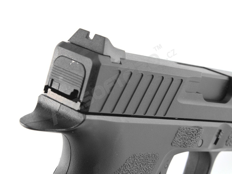 Airsoft pistol KP-13, metal slide, blowback (GBB) - black [KJ Works]