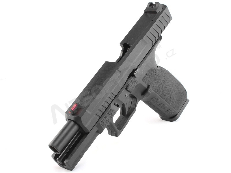 Airsoft pistol KP-13, metal slide, blowback (GBB) - black [KJ Works]
