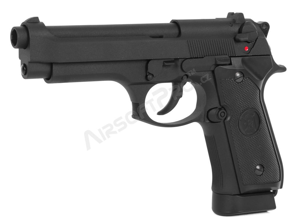 Airsoft pistol M9 - black - full metal, blowback - CO2 [KJ Works]