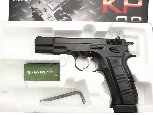 Airsoft pistol KP-09 CZ75 - CO2 blowback, full metal - version 2 [KJ Works]