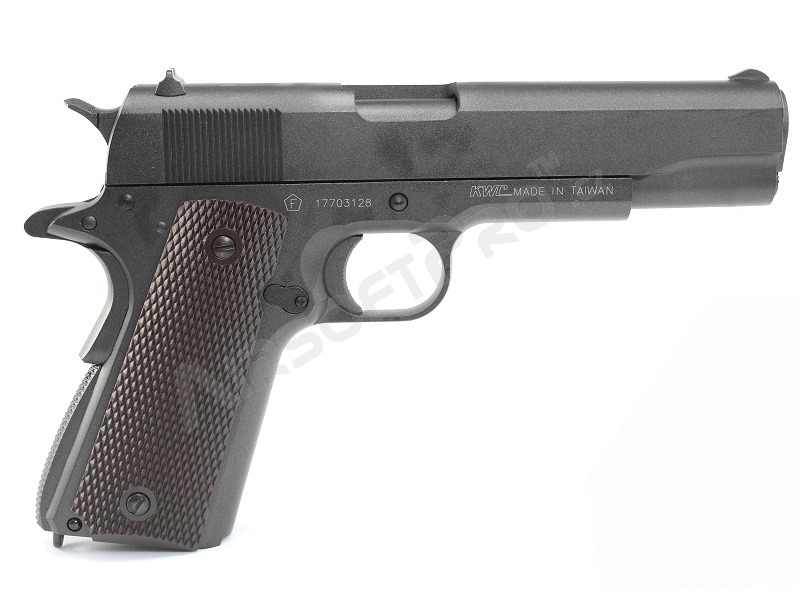 Pistolet airsoft 1911 CO2, full metal, blowback - noir [KWC]