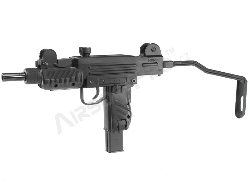 Pistolet mitrailleur Airsoft Mini UZI, CO2 Blowback - noir [KWC]