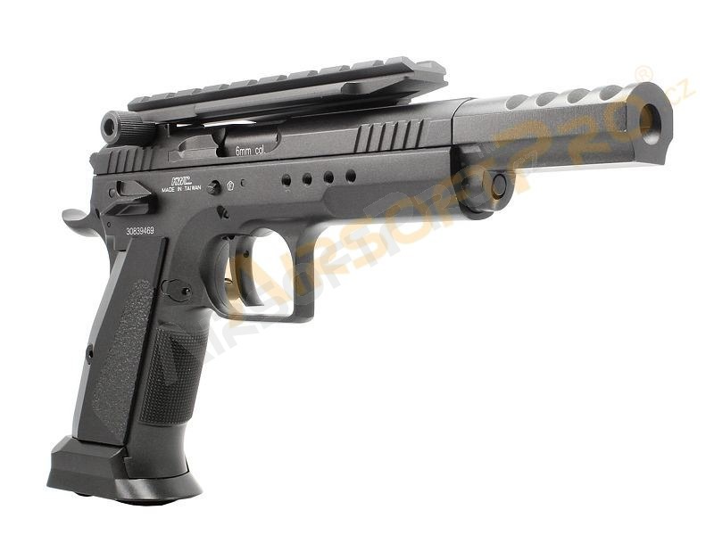 Pistolet airsoft CZ75 modèle Compétition - fullmetal, CO2 blowback [KWC]