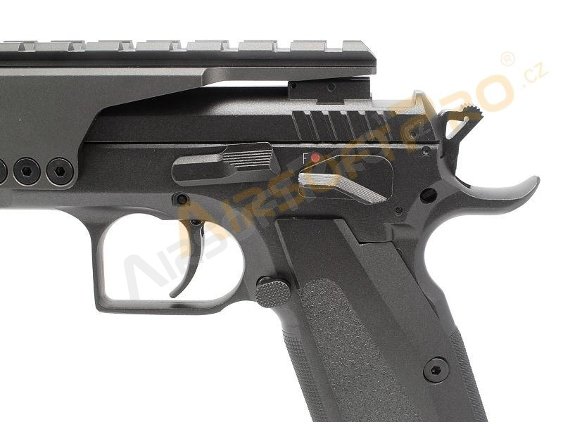 Pistolet airsoft CZ75 modèle Compétition - fullmetal, CO2 blowback [KWC]