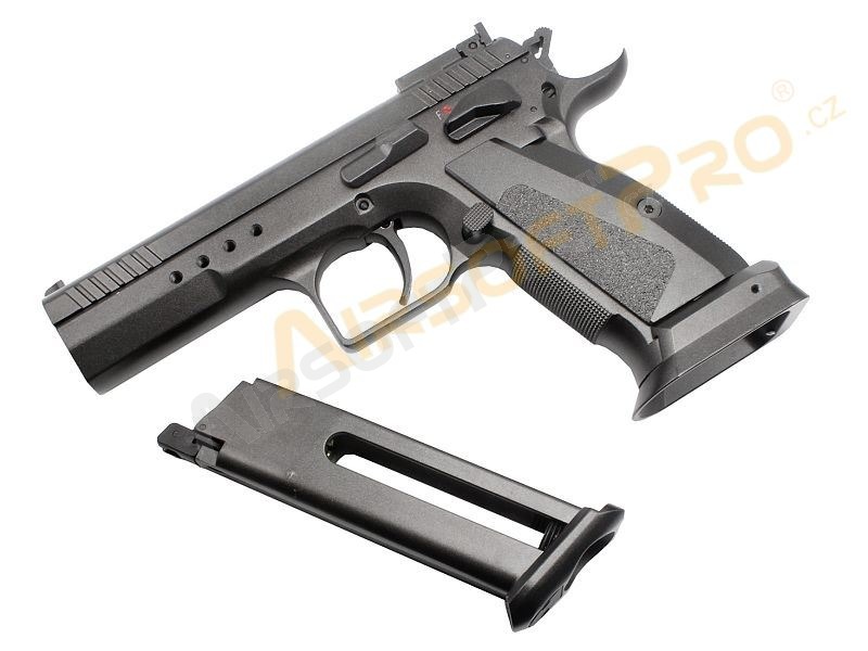 Airsoft pistol CZ75 Tactical model - fullmetal, CO2 blowback [KWC]