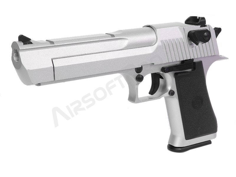 Airsoftová pistole DE .50AE CO2 , kovový závěr, blowback - Stříbrný [KWC]