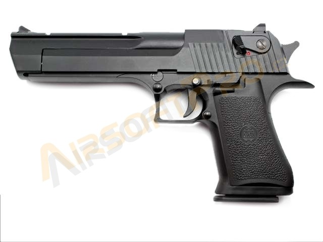 Pistolet airsoft DE .50AE CO2, glissière métal, blowback - Noir [KWC]
