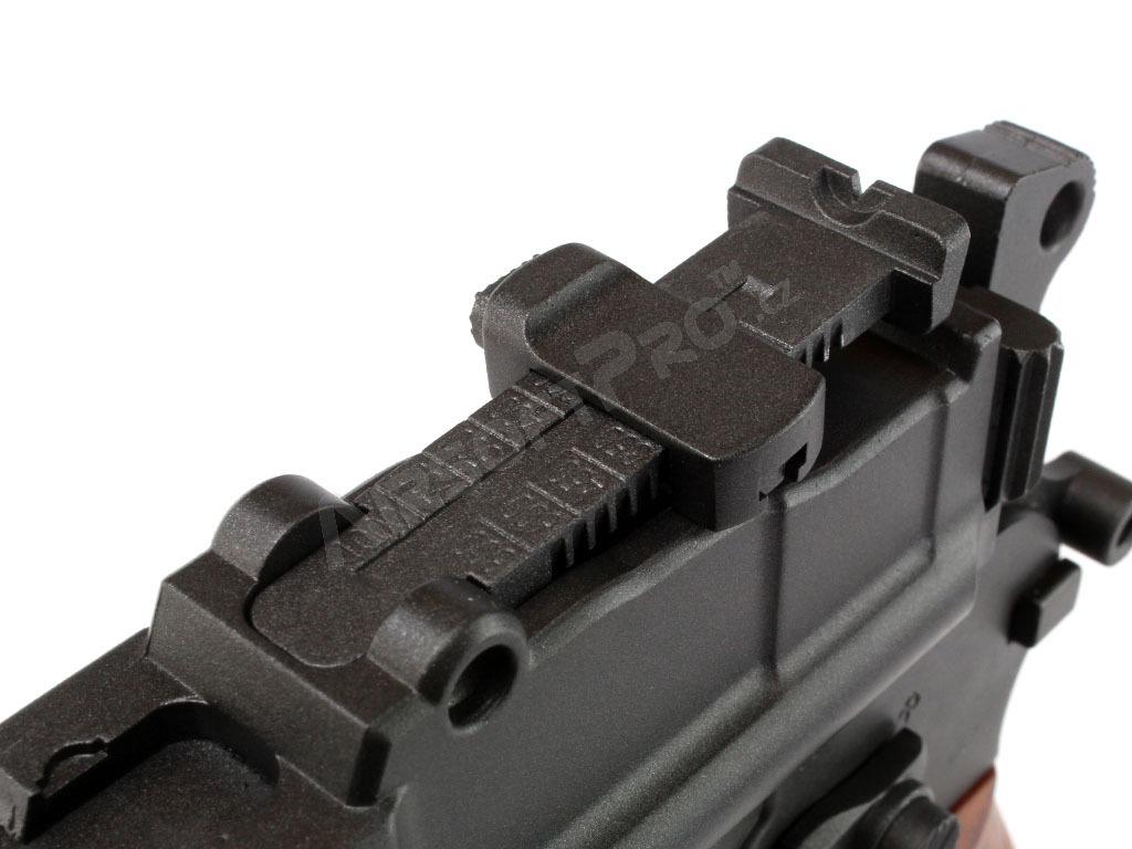 Airsoft pistol M712 Broomhandle, full metal, blowback, full auto [KWC]