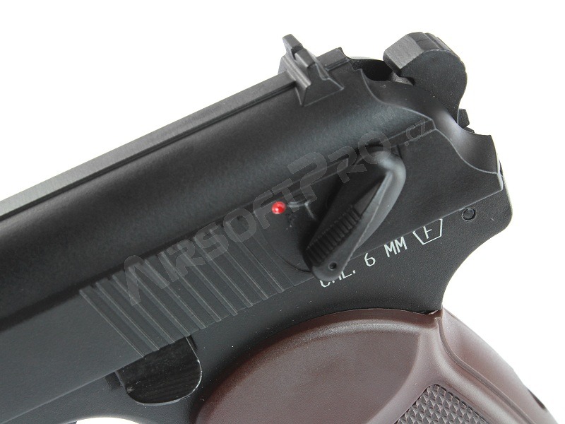 Pistolet airsoft Makarov PM, version CO2 Blowback Pistol - noir [KWC]