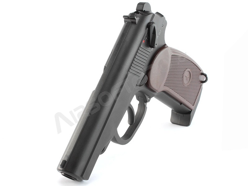 Airsoft pistol Makarov PM, CO2 Blowback version Pistol - black [KWC]