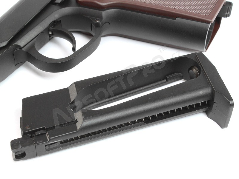 Airsoft pistol Makarov PM, CO2 Blowback version Pistol - black [KWC]