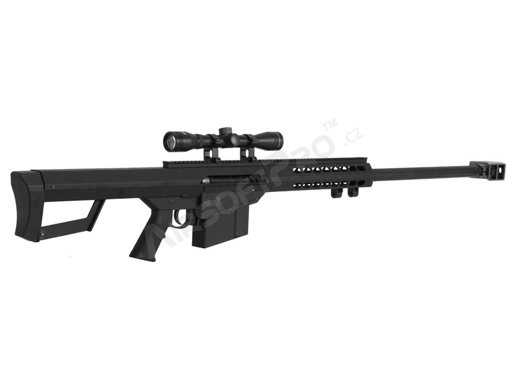 M82 (LT-20) spring action airsoft sniper riflescope 3-9x40, noir - RETOURNÉ [Lancer Tactical]