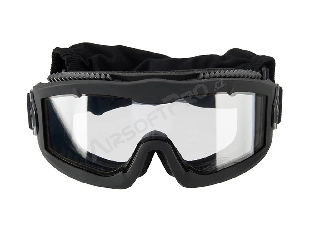 Airsoft Mask AERO Series Thermal, black - clear, smoke grey, yellow [Lancer Tactical]