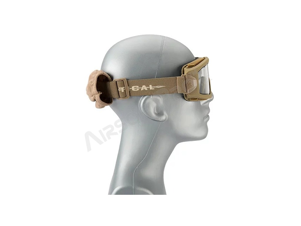 Ochranné brýle AERO Series Thermal, TAN - čiré [Lancer Tactical]