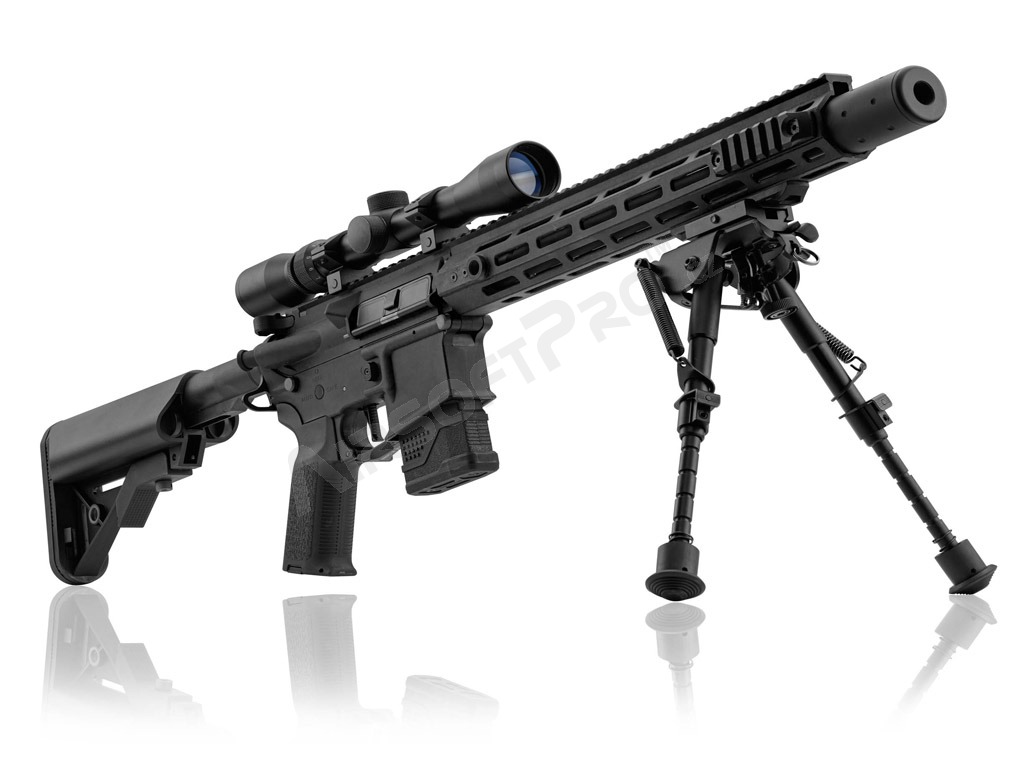 Fusil airsoft LT-32 DMR (Gen.2) lunette bipied 2x mag - noir [Lancer Tactical]