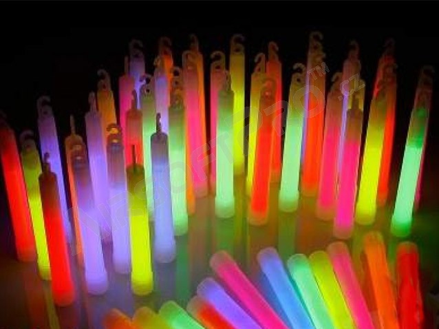 Jednorázový 15cm Lightstick, chemické světlo - oranžová []