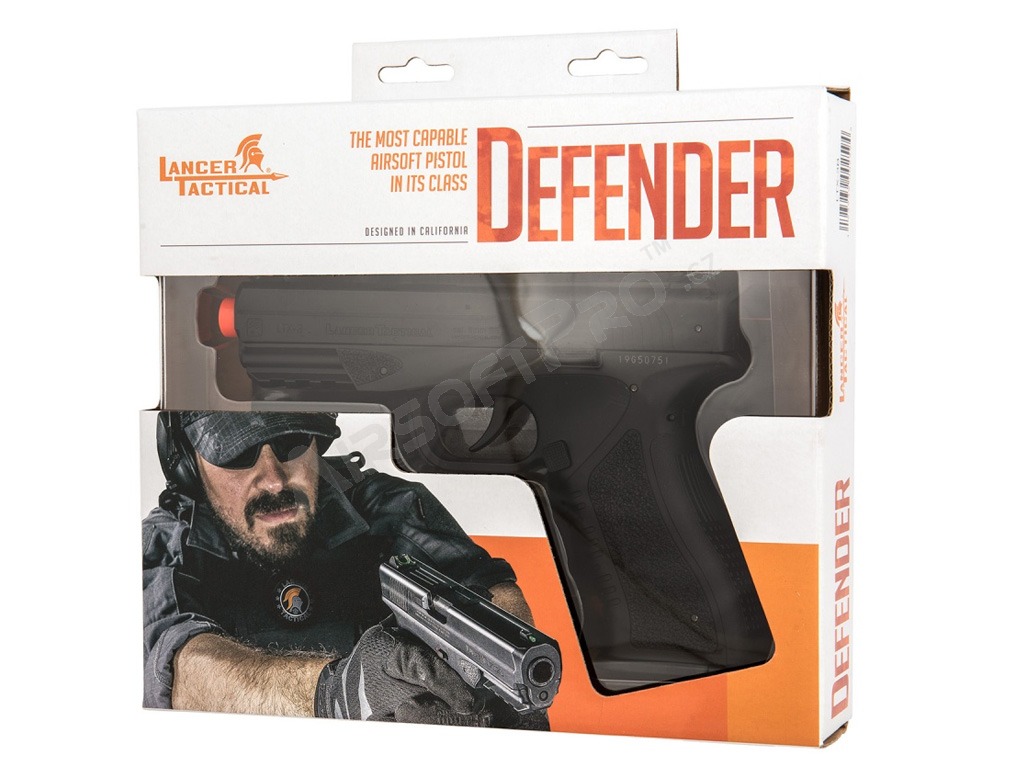 Airsoft pistol LTX-3 Defender CO2 Blowback - black [Lancer Tactical]