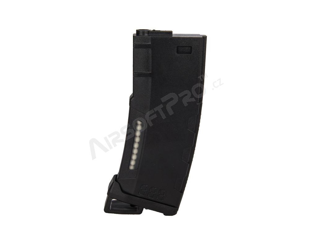 Set of 5 polymer Speed M4 mid-cap magazines for 130rds - black [Lancer Tactical]