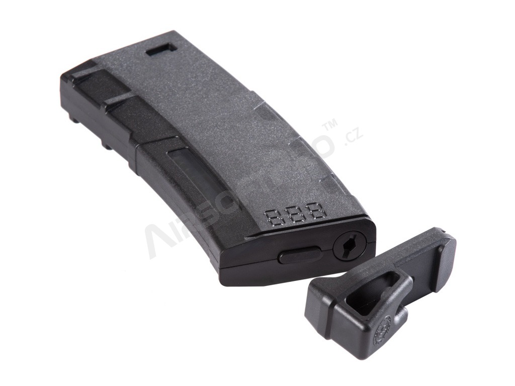 Set of 5 polymer Speed M4 mid-cap magazines for 130rds - black [Lancer Tactical]