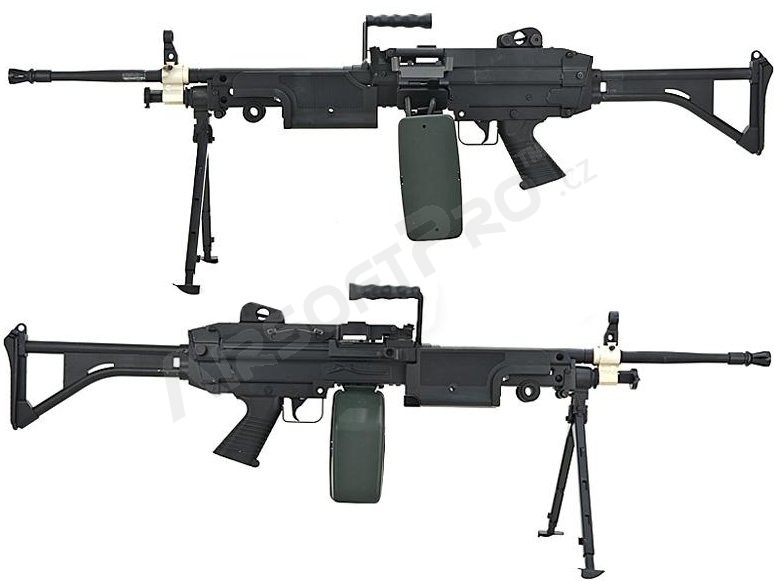 Mitrailleuse airsoft M249 FN Minimi [A&K]