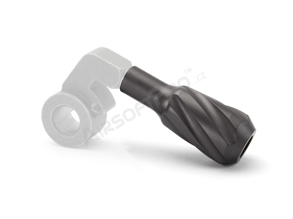 VSR Twisted solid bolt handle knob for left hand [Maple Leaf]