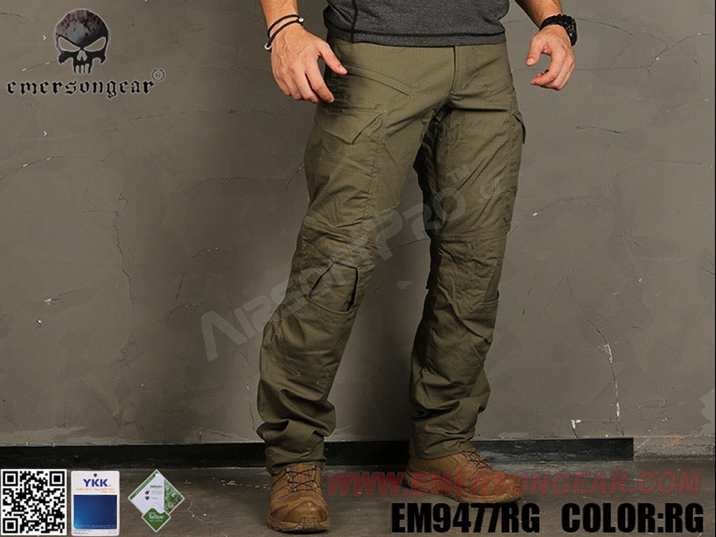 Pantalon tactique E4 - Ranger Green, taille L (34) [EmersonGear]