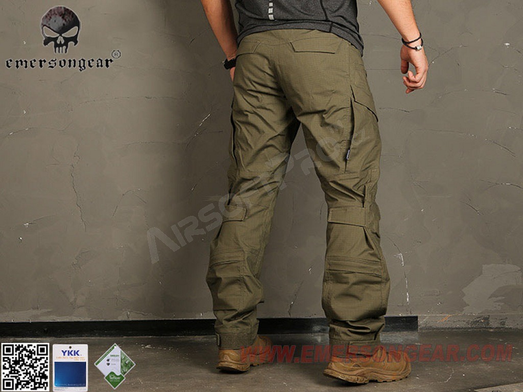 Maskáčové bojové kalhoty E4 - Ranger Green, Vel.M (32) [EmersonGear]