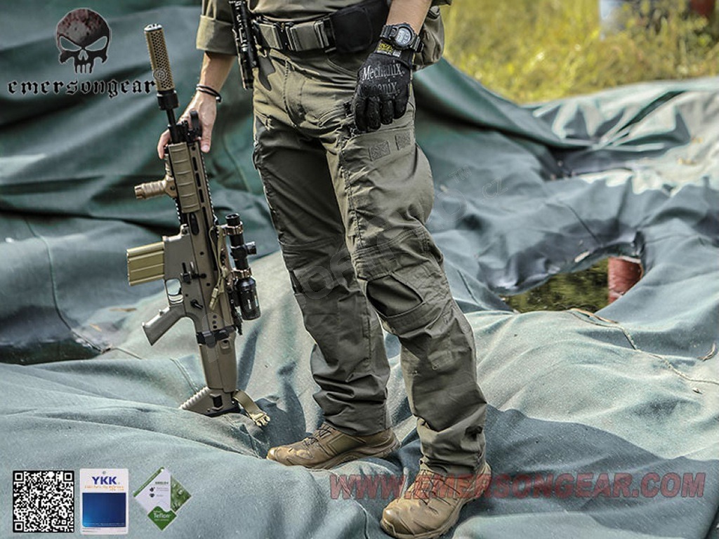 Maskáčové bojové kalhoty E4 - Ranger Green, Vel.XL (36) [EmersonGear]