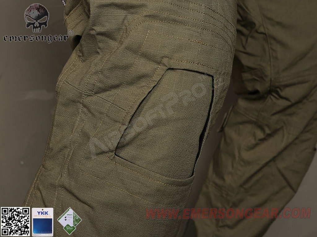 Maskáčové bojové kalhoty E4 - Ranger Green [EmersonGear]