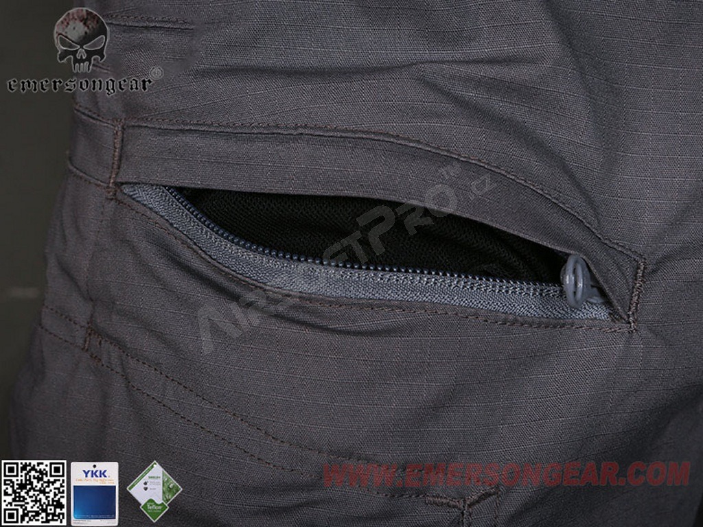 Maskáčové bojové kalhoty E4 - Wolf Grey, Vel.S (30) [EmersonGear]