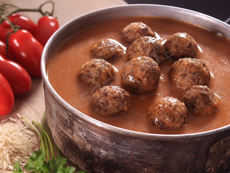 Meatballs with basmati and tomato sauce [Adventure Menu]