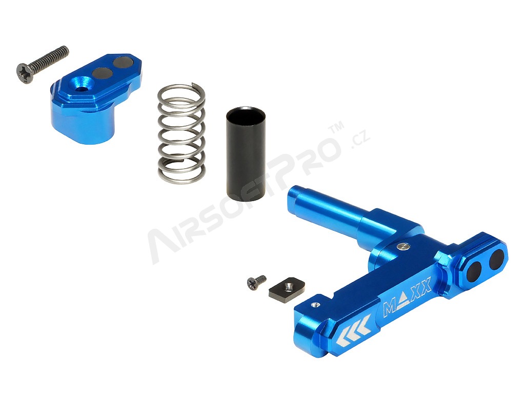 CNC Aluminum Advanced Magazine Release (Style B) - blue [MAXX Model]