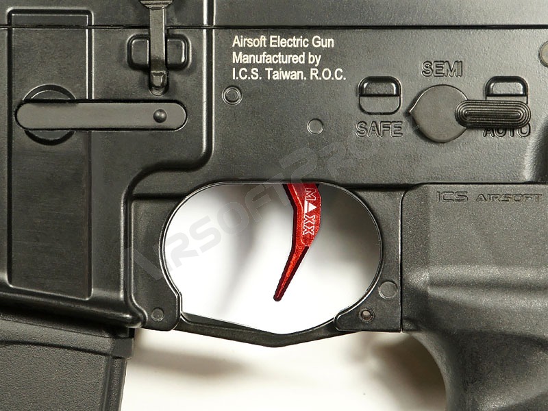 CNC Aluminum Advanced Trigger (Style C) for M4 - red [MAXX Model]