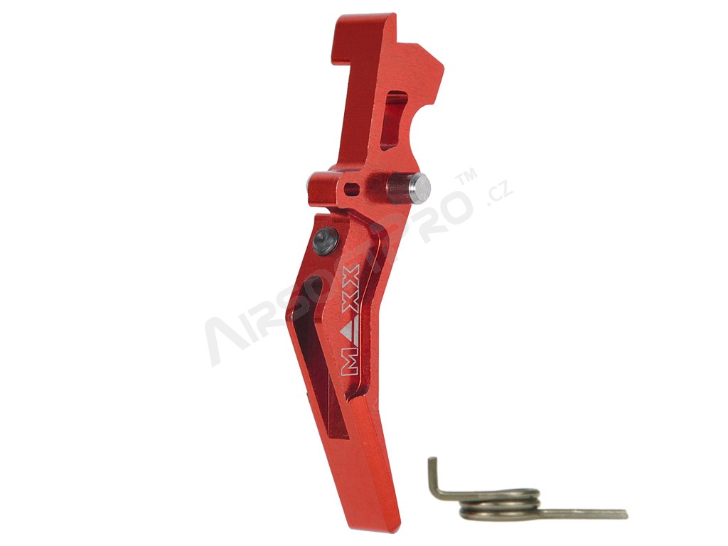 CNC Aluminum Advanced Trigger (Style B) for M4 - red [MAXX Model]