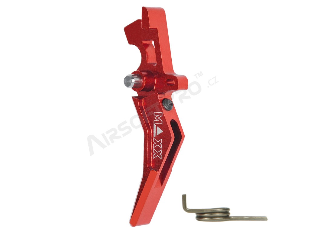 CNC Aluminum Advanced Trigger (Style B) for M4 - red [MAXX Model]