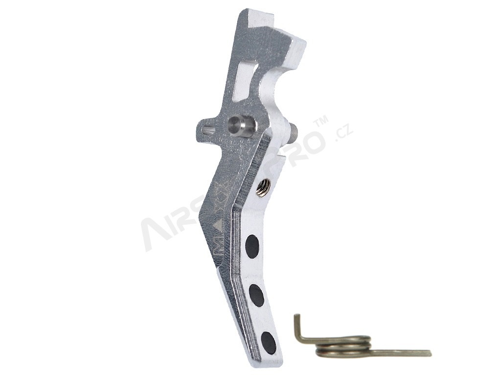 CNC Aluminum Advanced Trigger (Style B) for M4 - silver [MAXX Model]