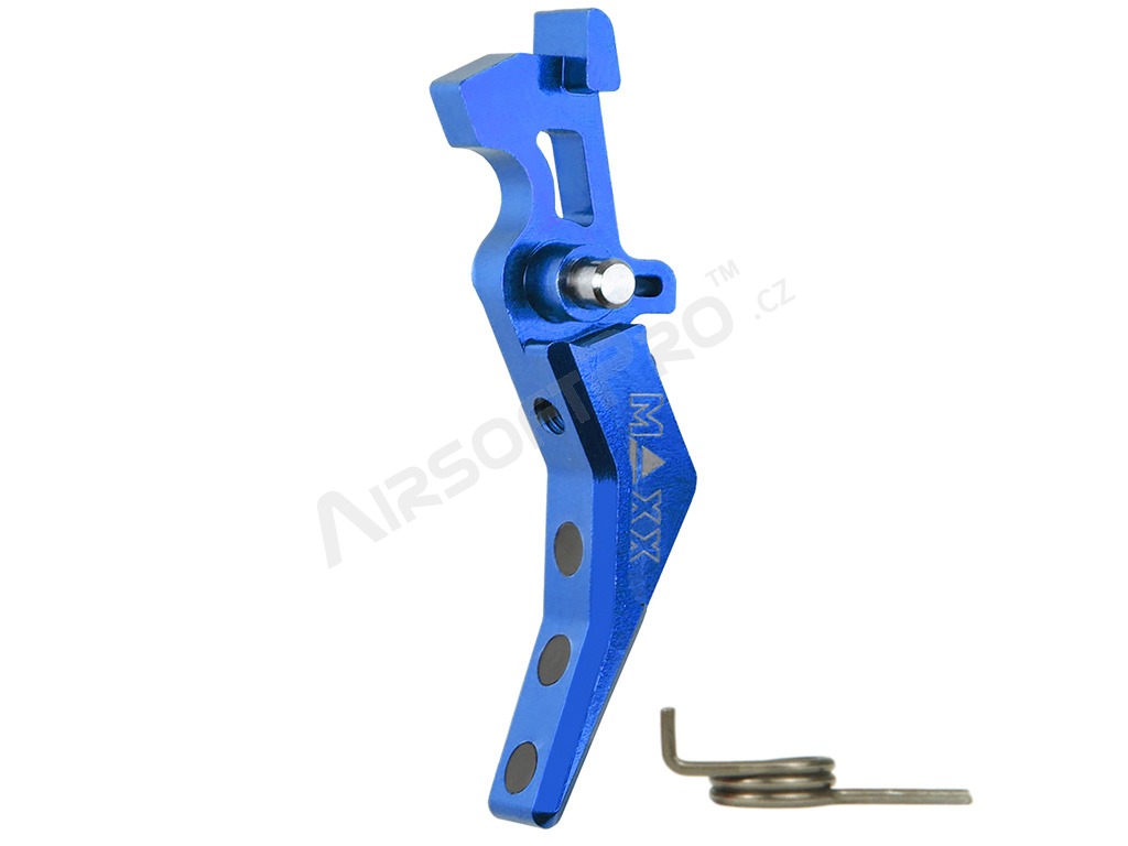 CNC Aluminum Advanced Trigger (Style B) for M4 - blue [MAXX Model]